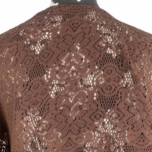 Knitted Peplum Brown Top - Picture 10 of 14